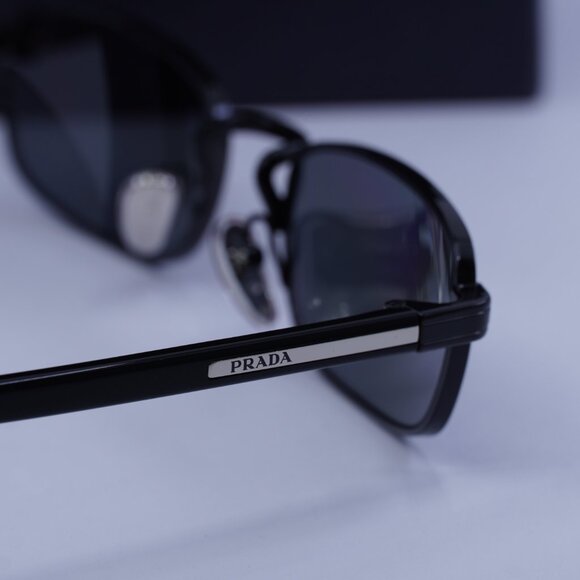 Prada PRB54S 1AB5Z1 Rectangle Sunglasses – Black - Picture 6 of 10